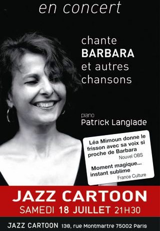Léa Mimoun au Jazz Cartoon